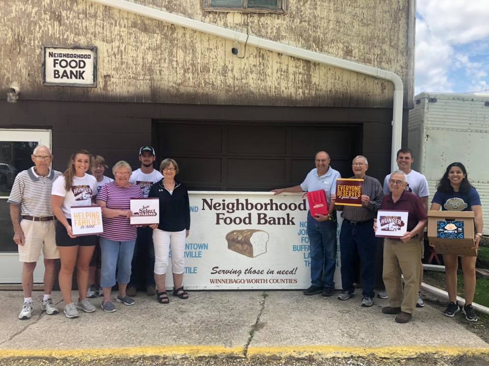 Neighborhood Food Bank, Forest City— Haul Out Hunger Iowa Select Farms